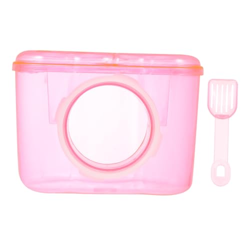 minkissy Haustier Badezimmer Lebewesen Kleintier Badehaus Guinea Versteck Hamstersandbad Badebehälter Für Haustierhamster Toilette Im Hamsterkäfig Badesand Kleiner Hamster Acryl Extern von minkissy