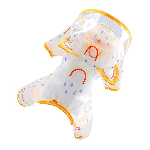 minkissy Haustier Hund Regenmantel Transparent Haustier Regenmantel Undurchlässige Niedliche Hoodies Hund Regenmantel Haustier Regenkleidung Regenmäntel für Hunde Hund Regen Poncho Regenmantel für von minkissy