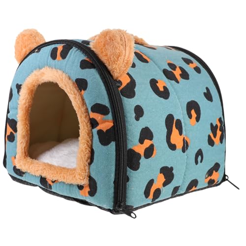 minkissy Haustier Plüsch Hamsterhaus Hamster Versteck Haus Hamsterhütte Plüsch Hamsternest Hamsterkäfige Hamster Spielplatz Meerschweinchen Versteck Dekoratives Hamsternest Rattenbett Häschen von minkissy