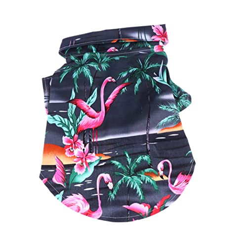 minkissy Hawaii-Outfits Welpenkleidung Hawaii-Shirt Hawaiihemd Haustierhemden für mittlere Hunde modisches Hundekleid Haustierhemden für Katzen kreatives Hundekostüm mittlerer Hund der Hund von minkissy