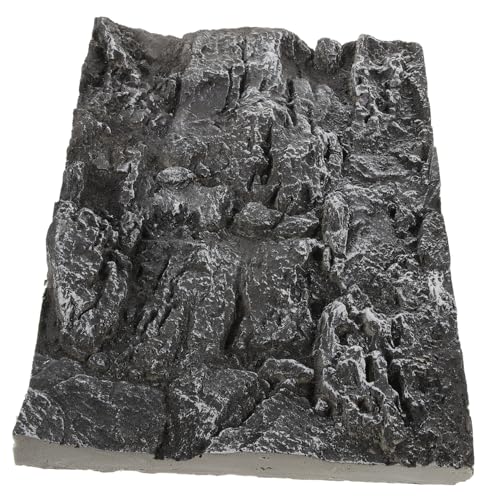 minkissy Hintergrund Felsplatte Aquarium 3D-wandhintergrund Terrarien Steinterrarium-Hintergrund Reptilienboden Reptilienpanzer Hintergrundplatte 3D-rückseite Glassteine Tier Anpassen Pu von minkissy