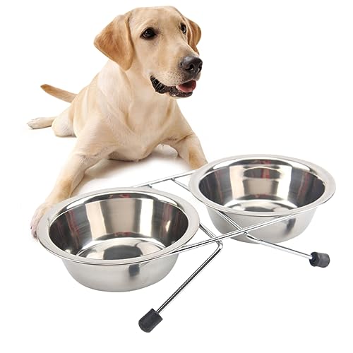 minkissy Wassernapf für Welpen Kleiner hundewassernapf Stainless Steel inoxlm Bowl Futter- und Wassernäpfe für Haustiere Haustierzubehör Hundefutter Wasserschale mittlere und kleine Hunde von minkissy