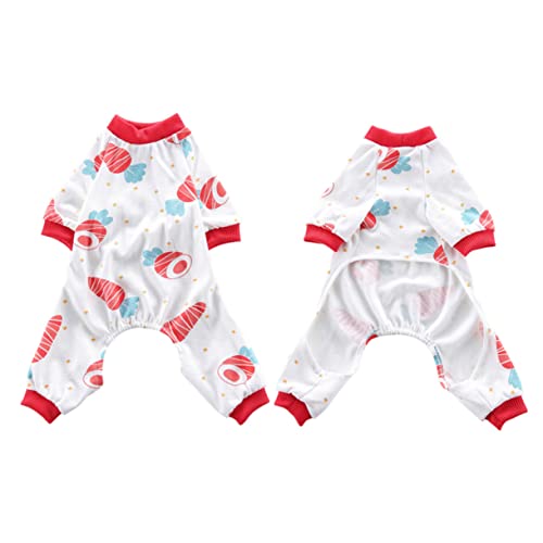 minkissy Hund Footie Pyjama Haustier Pyjama Welpen Kostüme Welpen Outfits Dackel Kleidung Hund Weihnachten Pyjama Hundebekleidung Winter Hund Shirt Welpen Pyjama Conjoined Xxl Weihnachten Tuch von minkissy