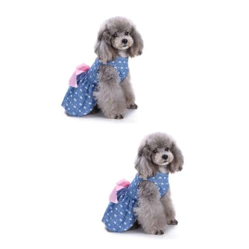 minkissy 2St Outdoor-Hundekleidung Sommerkleid Hund Tuch Hunde-Outfits Haustier+Kleidung hundetragetasche Hundewesten Rock Haustierhemden Haustierkleidung hundekleid Sommer von minkissy