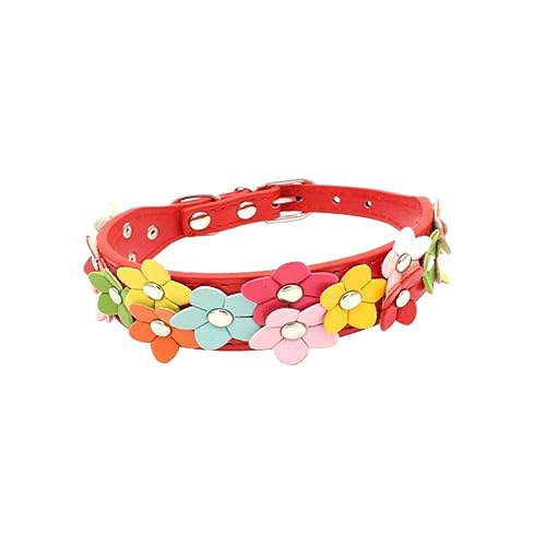 minkissy Hundeleine Aquarium Schaufel Seilgürtel Blumenhund Kettenblatt Kragen de verstellbares Haustierhalsband Haustier Hundehalsband Haustierhalsband Doppelreihe Kleiner Blumenhund von minkissy