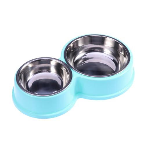 minkissy Hundenapf Edelstahl Wasserflaschen Hund Katze Erhöhte Hundenäpfe Erhöhte Katzennäpfe Edelstahl Wasserflasche Edelstahl Wasserflaschen Dual Pet Bowl Großer Hund Wasserfutterspender von minkissy