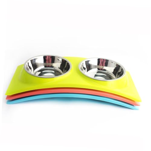 minkissy pet Feeder pet Water Bowl Doppelschüssel für Haustiere Haustierwasserschüssel petsanft petg Hundefutter Edelstahlschüssel für Haustiere faltbar Zubringer Rostfreier Reisen von minkissy