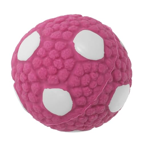 minkissy Hundespielzeugball langlebiges Hundespielzeug Beißspielzeug für Spielzeuge Outdoor-Spielset Welpe Beißball Hundebälle singen Haustier Spielzeug den Ball aufheben Hundeball Gummi von minkissy