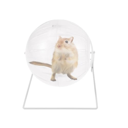 minkissy Igelrad Hamster Übungsspielzeug kleine Haustiere laufen über Hamster Spielzeug Hamster für Zwerghamster Übung Mini Hamster Laufen Klar Hamster Fitness Kleine Tiere Hamster Ball von minkissy