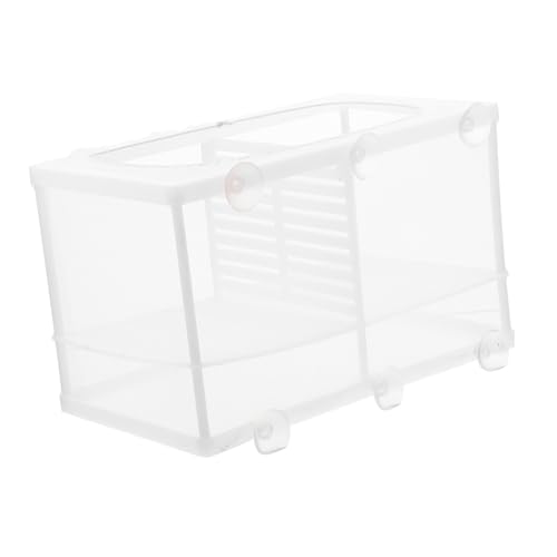 minkissy Kasten Betta-Box Inkubator für die Fischzucht Aquarien-Inkubator Fish breeding Box Zucht Inkubator Trennwand für Aquarien Aquarium Isolationsbox Inkubationsnetzwerk Zuchtbox Abs von minkissy