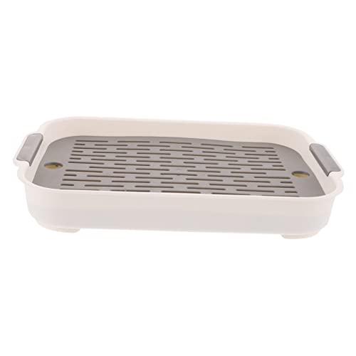 minkissy Kasten Kaninchentoilette Hamster Toilette Katzentoilette Selbstreinigend Mini-züge Hasen Badesand Katzentoilette Für Meerschweinchen Katzen Klo Mit Deckel Weiß Pp Halterung von minkissy