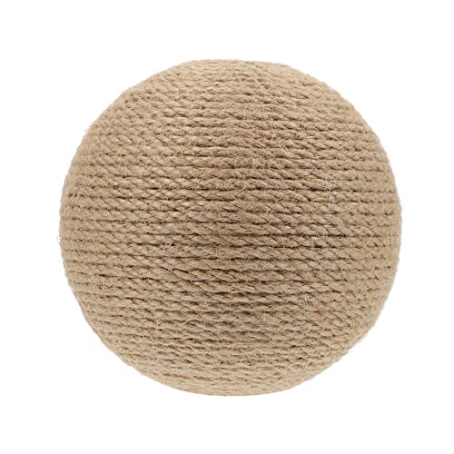 minkissy Katze Fangball Katzenkratzerkugel Sisal Cat Scratch Matte Sisal Scratch Pad. Hundekratzt Pad. Katze Kratzen Spielzeug Sisalmatte Für Katzen Drinnen Den Ball Schnappen Baumwollseil von minkissy