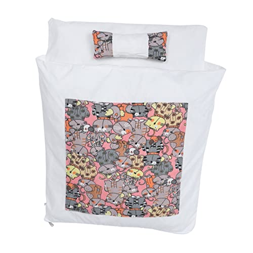 minkissy Katze Schlafsack katzenbett katzenhöhle Katzenzeltbett Katze Winterschlafsack Hundebett für Zwinger Japanischer Stil Schlafdecke mit Hundeunterlage Haustierbett von minkissy