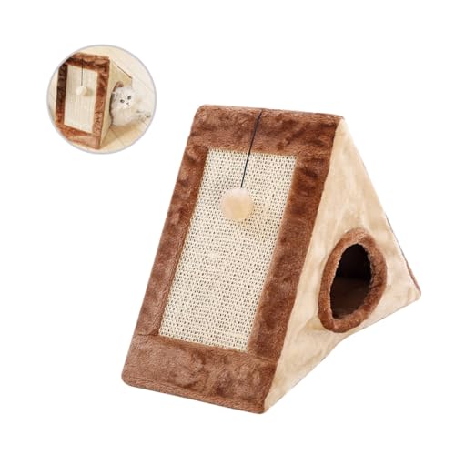 minkissy katzenhöhle katzenmöbel katzebaum katzenbäume cat Bed cat cave Spielzeug Kratzbaum Katzenkratzbrett die Katze Klettergerüst für Katzen Haustierbett Katzennest Katzenzubehör Hölzern von minkissy