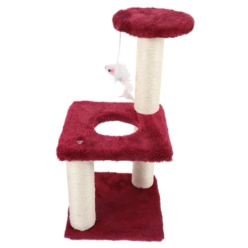 minkissy Katzenkratzbaum Spielzeug Spielzeug Katzenkratzbrett Boden Kratzbaum Entzückender Katzenkratzbaum Täglicher Gebrauch Katzenkratzer Katzentürme Katzenbedarf Papierrohr Kätzchen Katzenbaum von minkissy