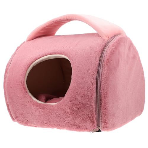 minkissy Katzennest Home Katzenunterschlupf Warmer Sack Warm Katzenhaus Welpenbedarf Welpenhütte für kleine Hunde Schlafhaus Haustiernest Kissen Haustierbetten für kleine Hunde Baumwolle Waschbar von minkissy