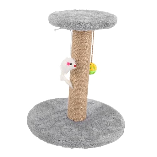 minkissy Kratzbaum Für Katzen Aus Sisal Katzenkratzturm Kratzspielzeug Für Katzen Kletterturm Für Katzen Krallenkratzer Für Katzen Bequemer Katzenkratzbaum Drinnen Massivholz Haustier von minkissy