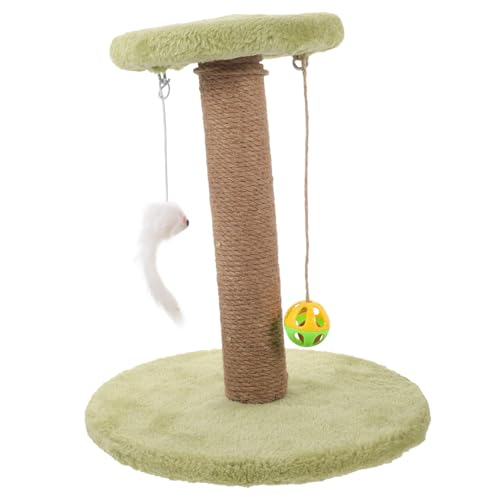 minkissy Kratzbaum Für Katzen Aus Sisal Vertikaler Kratzbaum Für Katzen Kratzstange Für Kätzchen Kratzbaum Für Kätzchen Kratzbaum Für Drinnen Katzenturm Kratzfest Massivholz Gemütlich von minkissy