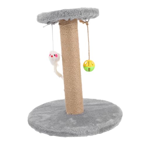 minkissy Kratzbaum Für Katzen Aus Sisal Wiederverwendbarer Kratzbaum Krallenkratzer Für Katzen Katzenkrallenbaum Kletterbaum Für Katzen Kletterturm Für Katzen Massivholz Sisalseil Kratzfest von minkissy