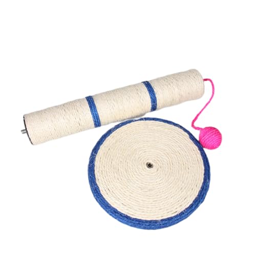 minkissy Kratzbrett aus Sisal Spielzeuge Spielzeug für Katzen drinnen Katzenkratzbaum Sisal-Spielzeug Katzenbedarf Katzenspielzeug Kratzspielzeug aus Sisal natürlich Säule Bambus von minkissy