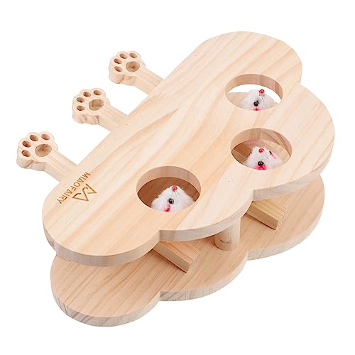 minkissy Lustige Katzenkiste Plüschtiere Katzenspiele Kauspielzeug Für Kätzchen Katze Lustiges Spielzeug Kätzchen Katzenminze Spielzeug Haustier Spielzeuge Katzenminze Bälle Bringen Hölzern von minkissy