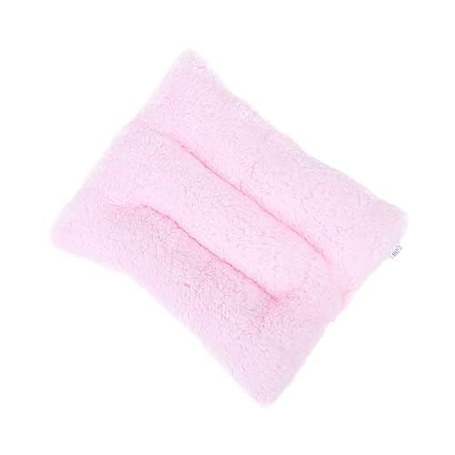 minkissy Meerschweinchen Fleece Meerschweinchen Haus Kaninchen Supplies Bettwäsche für Meerschweinchen Kaninchen Käfig Wintermatte Bunny Supplies Kaninchenbett Kleine Fleecedecke Haustierkissen von minkissy