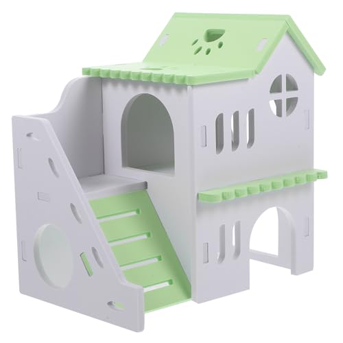 minkissy Meerschweinchen-Labyrinth -ananasbett Hamster-Accessoire Hamsterhaus Versteck Hamsterburg Erkundungsspielzeug Kleintierversteck Aus Holz Käfig Hamsterhaus Hamsterbedarf Igel PVC von minkissy