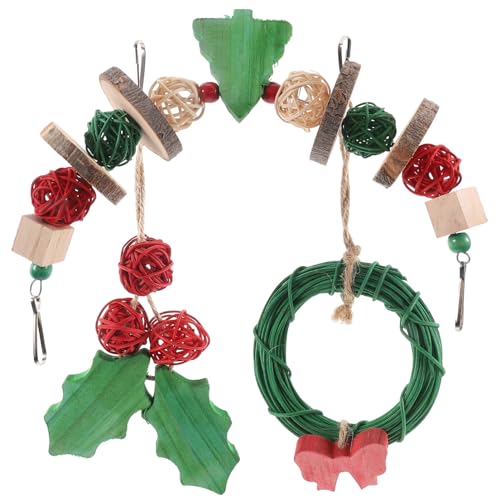 minkissy Papageien-Kauspielzeug 3 Stück Weihnachtliches Vogelspielzeug Hängendes Vogelspielzeug Papageien-Kauspielzeug Vogelschaukelspielzeug Hängendes Sittichspielzeug Holzkäfigspielzeug minkissy Papageien-Kauspielzeug 3 Stück Weihnachtliches Vogelspielzeug Hängendes Vogelspielzeug Papageien-Kauspielzeug Vogelschaukelspielzeug Hängendes Sittichspielzeug Holzkäfigspielzeug von minkissy