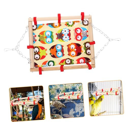 minkissy Parrot Hängematte Spielzeug Vogel Schaukel Vogel Futtersuche Spielzeug Papagei Spielzeug Käfig Vogel Spielzeug Vogel Ruhenest Sittich Käfig Vogel Hängende Hängematte Sittich Käfig von minkissy