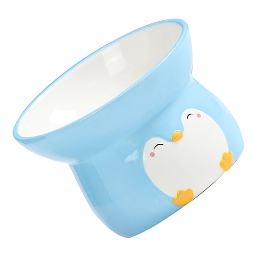 minkissy Pet Feeding Bowl Pet Bowls for Small Dogs Puppy Food Bowl Dog Bowl Ceramic Puppy Feeder Dog Bowls Ceramic Puppy Feeding Bowls Pragmatic Dog Bowl Cats and Dogs Ceramics Food Plate von minkissy