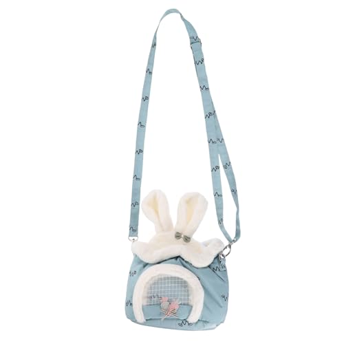 minkissy Pet Supplies Ratte Carrier Kleine Haustier Tragetasche Hamster Zubehör Tragbare Hamster Halter Hamster Tragetasche für Hamster Meerschweinchen Zubehör Reise Nehmen Polyester Bunny von minkissy