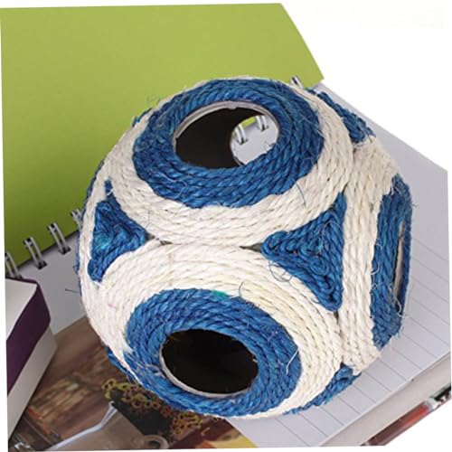 minkissy Pet Toys Kitten Playing Ball Sisal Ball Rope Ball Pet Ball Toy Pet Cat Ball Cat Climbing Frame Natural von minkissy