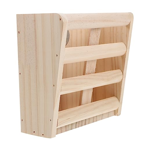 minkissy Pet Wooden Grass Stand Bunny Feeder Bunny Food Shelf Bunny Food Feeder Bunny Decor Rabbit Heu Shelf Bunny Heu Feeder Small Animal Heu Rack Woodsy Decor Meerschweinchen Chinchilla von minkissy