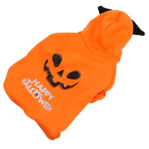 minkissy Pullover Mantel 1stk Verwandlungs-Outfit Halloween-Cosplay-kostü Kürbis-hundepullover Halloween-jackenhund Halloween- Katzen Und Hunde Haustierzubehör Flanell von minkissy