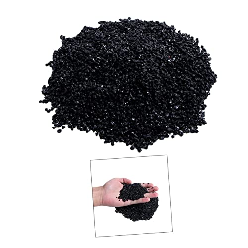 minkissy Quarzsteine 1kg Trommelsteine Klein 1kg Tourmaline Rauer Turmalinkristall Turmalinstein - Turmalin Zur Metaphysischen Heilung Trommelsteine Mini Schwarz Kristallchip Natürlich von minkissy