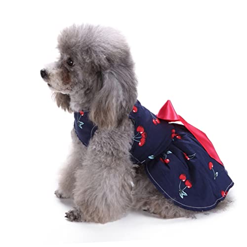 minkissy Mädchenblusen Hemden für Mädchen Kurze Kleider Sommer Kurze Sommerkleider Röcke für Mädchen Mädchen-Outfits Welpe Rock Sommerkleid für Hunde Haustierkleidung Haustier Hund von minkissy