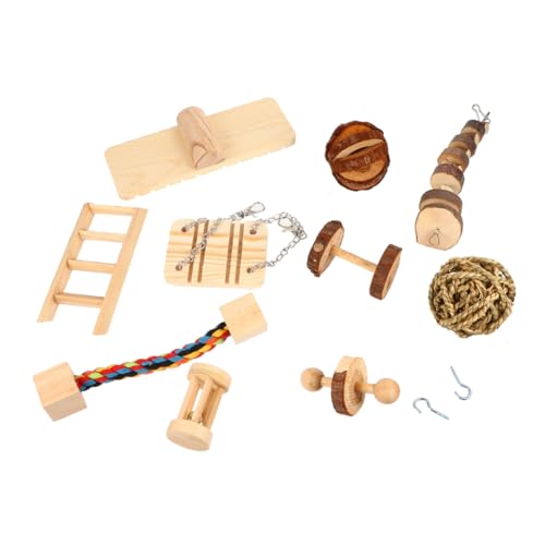 minkissy Spielzeug Für Haustiere 30 STK Zähneknirschen Rattenbackenspielzeug Kauspielzeug Für Kleintiere Beißspielzeug Für Welpen Papageienspielzeug Hundespielzeug Holz Hamster Einstellen von minkissy