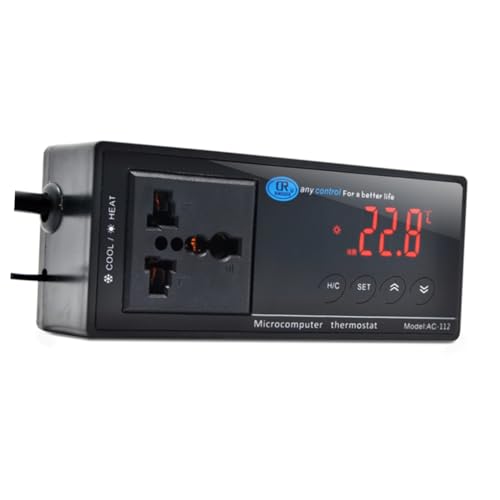 minkissy Thermostat Temperaturregler für Fischbecken Digitaler Bildschirm Aquarium Schildkrötenbecken von minkissy