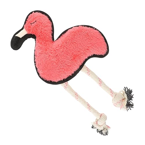 minkissy Toys Flamingo Shaped Dog Squeaky Toy Animal Shaped Dog Squeaky Toy Dog Toy Small Dog Pet Plush von minkissy