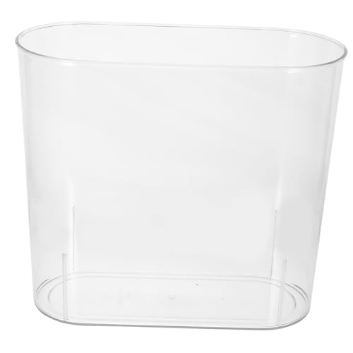 minkissy Transparentes Aquarium Zuchtfischbecken Aquariumbecken Aus Kunststoff Aquarium-zuchtbecken Fischglasvase Aquarium-Starter Ovale Büro Kleines Fischbecken Das Haustier Haushalt von minkissy