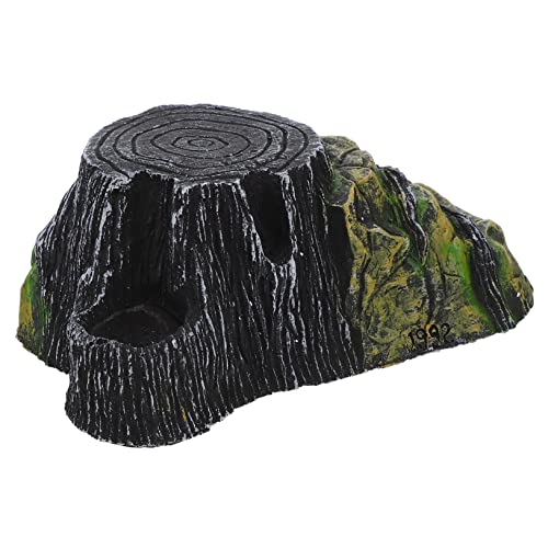 minkissy Turtle Terrace reptichip large turtle basking platform reptile rock hide cave aquarium cave betta fish tank accessories Wear-resistant Turtle Platform Brazil resin household von minkissy