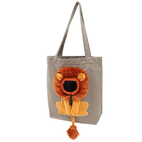 minkissy Umhängetasche Katzentragetasche Hund Tragetasche Tasche Zum Mitnehmen Von Haustieren Katze Nimmt Tasche Weiche Hundebox Canvas-Tasche Alle Rucksack Reisen Segeltuch Katzentasche von minkissy