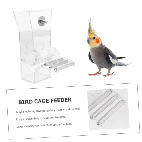 minkissy Vogelfütterer Futterstation Für Vögel Futterautomaten Für Vogelkäfige Vogelhäuschen Außendekoration Automatische Wasserzufuhr Für Tauben Acryl Haustier Draussen von minkissy