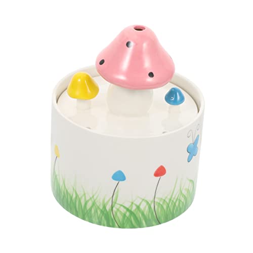 minkissy Wasserzufuhr Haustier Rosa Wasserspender Kreativer Katzenfutterspender Hamster Trinkspender Hamsterfutternapf Trinkspender Für Hunde Welpenteller Automatisch Wasser Regal Keramik von minkissy