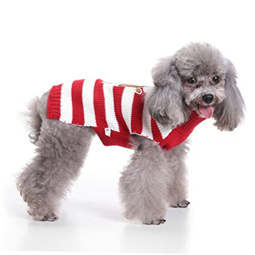 minkissy Fleecepullover für Hunde Kleiner Hund warme Kleidung Pullover für Jungen Weihnachtspullover Kleiner Hundepullover Welpenkleidung Haustier Hund Mantel Chef Weihnachtskatze von minkissy