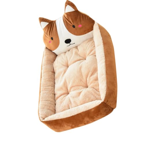 minkissy Zwinger Haustierbett Haustier Warmes Hundehaus Bett Haustierunterlage Haustierbetten Haustierbett in Tierform Haustier-schlafbett Katzenbett Bett Für Hund Das Bett Winter von minkissy