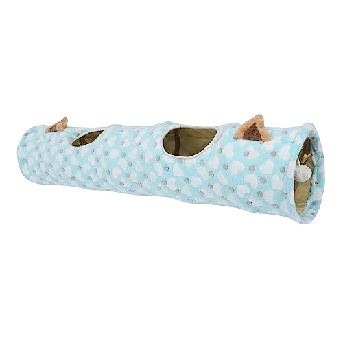 minkissy cat tunnel toy cat tube dog tunnel tent collapsible dog tunnel cat house maze crackle tunnel interactive cat toy play cat house outdoor Cat Tunnels foldable rattle paper iron von minkissy