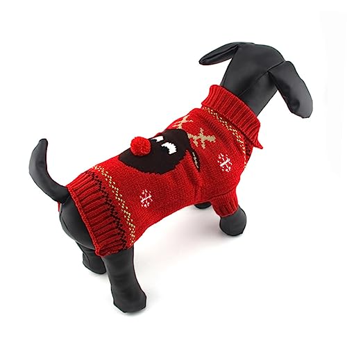 minkissy christmas dog sweaters christmas sweaters for dogs Christmas pet coat wool fabrics pet clothes dog outfits winter puppy coat cat sweater puppy clothes pet sweater clothing bow suit von minkissy