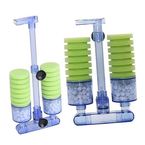 minkissy Unterwasserfilter für Aquarien biochemischer Schwamm Fischglas wandmontierter Filter Aquarium Pumpe Sieb Wasserkrug Aquariumfilter Aquarienfilter Biochemische Baumwolle Toilette von minkissy