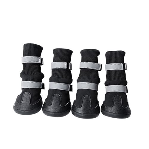 minkissy Hundestiefel Hundeschuhe Langer Lauf Haustierzubehör Verstellbare Hundeschuhe von minkissy